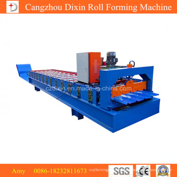 Máquina para fabricar techos de metal con costura permanente